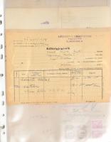 1890-1971 Bírósági okiratok és marhalevelek okmánybélyegekkel, bélyegzésekkel, összesen 94 db okmány...