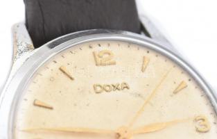 1958 Mechanikus Doxa Jumbo karóra szép számlappal, működik, új bőrszíj, d: 37 mm / Doxa mechanic wat...