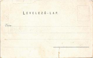 Piliscsaba, Déli és északi katonai tábor / Südlager, Nordlager. Blau Albert Art Nouveau, floral, lit...