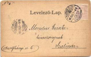 1898 Hegyeshalom, Strass-Sommerein, Straß-Sommerein; Gasthaus Marienau, Erzherz. Mühle Marienau, Bah...