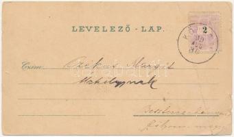 1899 Balassagyarmat, látkép, Városháza, Polgári iskola, Honvéd kaszárnya, Vármegyeháza, Izraelita te...