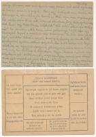 2 db magyar második világháborús zsidó KMSZ (közérdekű munkaszolgálatos) tábori posta munkatáborból:...