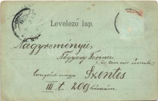 1900 Kapuvár, vár és Rába-part télen (EB)