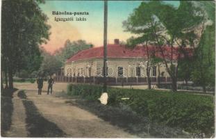 1916 Bábolna, Bábolna-puszta, igazgatói lakás. Fischer Gyula kiadása (felületi sérülés / surface damage)