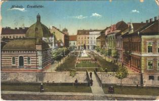 1923 Miskolc, Erzsébet tér. Grünwald Ignác kiadása (kopott sarkak / worn corners)