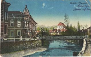 1917 Miskolc, Szinva-part, híd (EK)