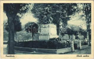 1942 Dombóvár, Hősök szobra, emlékmű (Rb)