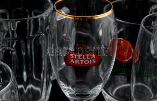 Sörös korsó, sörös pohár gyűjtemény. 2 ládában, hibátlanok, feliratosak