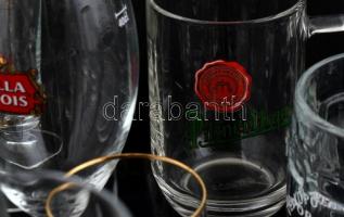 Sörös korsó, sörös pohár gyűjtemény. 2 ládában, hibátlanok, feliratosak