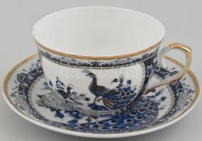 Vipolimex 2 db fácán mintás, lengyel teás csésze klf mintákkal, saját dobozában. Kézzel festett, jel...