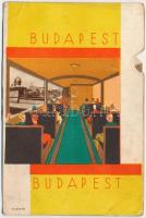 Budapest, Nézze meg Budapestet a Duna királynőjét. Turisztikai reklám - mechanikus forgó levelezőlap...