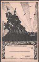 cca 1920-1940 M. Kir. Honvéd Ludovika Akadémia füzete, vaj színű borítóval, kitöltetlen, 34x21 cm