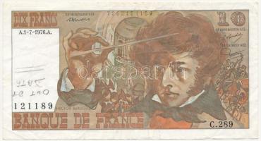 Franciaország 1976. 10Fr T:III  France 1976. 10 Francs C:F  Krause P#150c