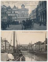 Bruxelles, Brussels; 17 pre-1945 postcards in mixed quality