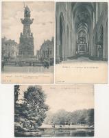 12 db RÉGI külföldi város képeslap vegyes minőségben / 12 pre-1945 European and Egyptian town-view p...