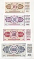 Jugoszlávia 1968. 10D + 1978. 20D + 1981. 1000D + 1986. 100D T:I,I-
Yugoslavia 1968. 10 Dinara + 19...