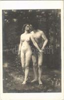 Erotic nude lady art postcard (non PC) (EK)