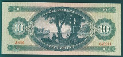 1969. 10Ft (2x) egymásutáni sorszámokkal, az egyiken valószívűleg nyomdai vágási hiba! T:I