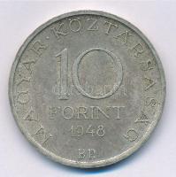 1948. 10Ft Ag "Széchenyi" T:2 patina Adamo EM2