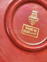 Zsolnay eozin mázas csacsi figura, jelzett, sérült. m: 15,5 cm h:18 cm