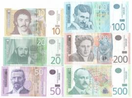 Szerbia 2012-2014. 10D - 500D (6xklf) T:III Serbia 2012-2014. 10 Dinara - 500 Dinara (6xdiff) C:F