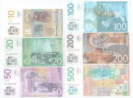 Szerbia 2012-2014. 10D - 500D (6xklf) T:III
Serbia 2012-2014. 10 Dinara - 500 Dinara (6xdiff) C:F