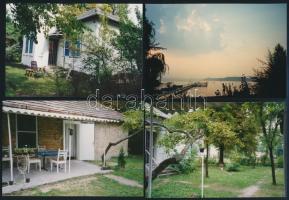 cca 1920-35 Szécsi Jenő műszaki főtanácsos, mérnök, földmérő szántódi nyaralójáról és a Balatonról k...