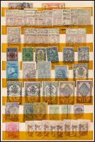 1880-1920 Illetékbélyegek és okmánybélyegek a világ minden tájáról, összesen 114 db, A/4-es berakóla...