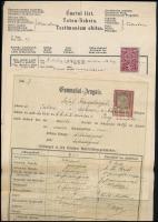 1880-1920 Illetékbélyegek és okmánybélyegek a világ minden tájáról, összesen 114 db, A/4-es berakóla...