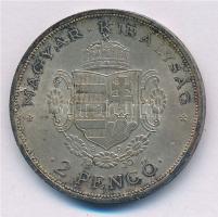 1935. 2P Ag "Rákóczi" T:1-,2 patina Adamo P7.2