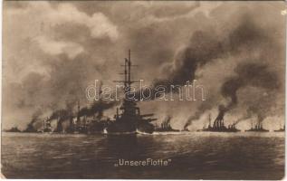 1917 K.u.K. Kriegsmarine. Unsere Flotte / WWI Austro-Hungarian Navy fleet. R. Marincovich, Pola (EK)