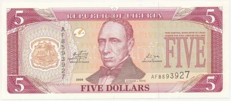 Libéria 2009. 5$ T:I- Libéria 2009. 5 Dollars C:AU