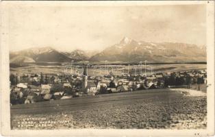 Vichodna, Vychodná; látkép a Magas-Tátrával / Vysoké Tatry, Kriván / general view with mountain peaks (fl)