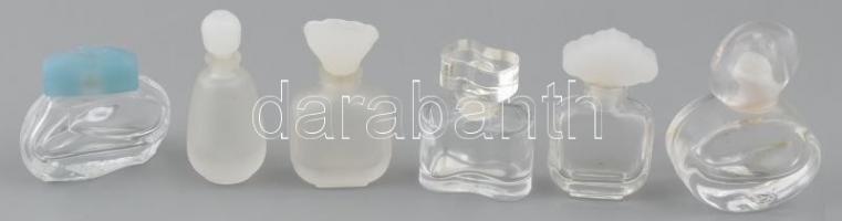 Parfümös üvegcsék 6db hibátlan,Estée Lauder dobozban, 4-5 cm