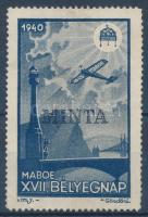 1940 XVII. Bélyegnap MABOE levélzáró MINTA!