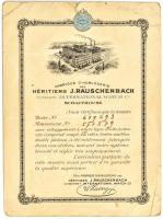 IWC certifikáció - Fabrique DHorlogerie des Héritiers J. Rauschenbach, 1910 körül