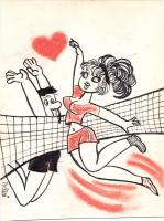 11 db egyedi grafika Hauswirth, Toncz, Vértes, stb  szignókkal