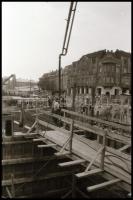 1987 Újpest, Bajcsy metróállomás felszíni munkálatai, 20 db vintage NEGATÍV, 24x36 mm