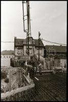 1987 Újpest, Bajcsy metróállomás felszíni munkálatai, 20 db vintage NEGATÍV, 24x36 mm