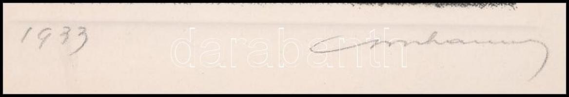 1933 Orphanidesz János (1876-1939) aláírásával jelzett vintage fotóművészeti alkotás (Két hölgy), 24...