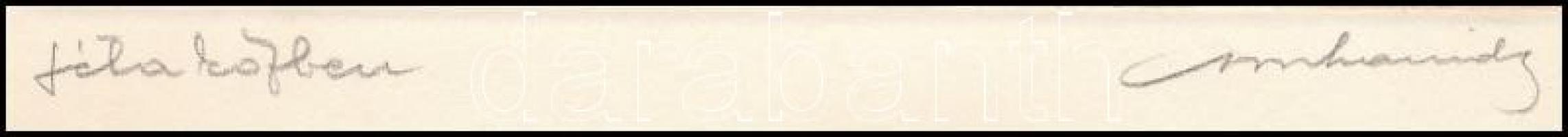 cca 1932 Orphanidesz János (1876-1939) aláírásával jelzett vintage fotóművészeti alkotás (Séta közbe...