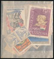 Több mint 85 db +2 apró tasak tagdíj,pártoló,párttag és levélzáró egy kisméretű 4 lapos "visir&...