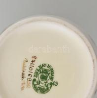 Zsolnay virág mintás porcelán váza. Kézzel festett, jelzett (Rubinszki Rita), hibátlan  m:27  cm