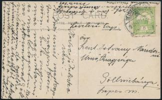 1915 Selmecbánya, Micike ebédlője és fogadó szobája, privát fotólap megírva, és postázva Göllnicbány...