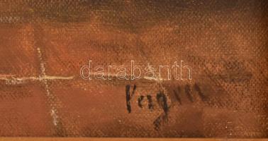 Vergen (?) jelzéssel: Varró hölgy. Olaj, vászon. Dekoratív fa keretben. 40x30 cm