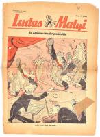 1954 Ludas Matyi, X. évf. 11. sz., 1954. már. 11., Szerk.: Gádor Béla, szakadt, javított, kissé foltos, 8 p.