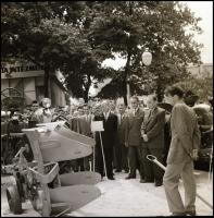 1960 Kádár János (1912-1989) politikus látogatása a Városligetben megrendezett Budapesti Nemzetközi ...