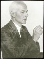 cca 1935 Bartók Béla, 1 db NEGATÍV Fekete György (1904-1990) budapesti fényképész hagyatékából, 5,6x4,2 cm