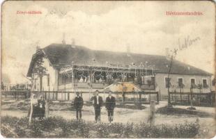 1911 Hévízszentandrás (Hévíz), Zrínyi szálloda. Mérei Ignác kiadása (kopott sarkak / worn corners)