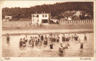 Balatonfűzfő, Fűzfő; Strandfürdő, fürdőzők